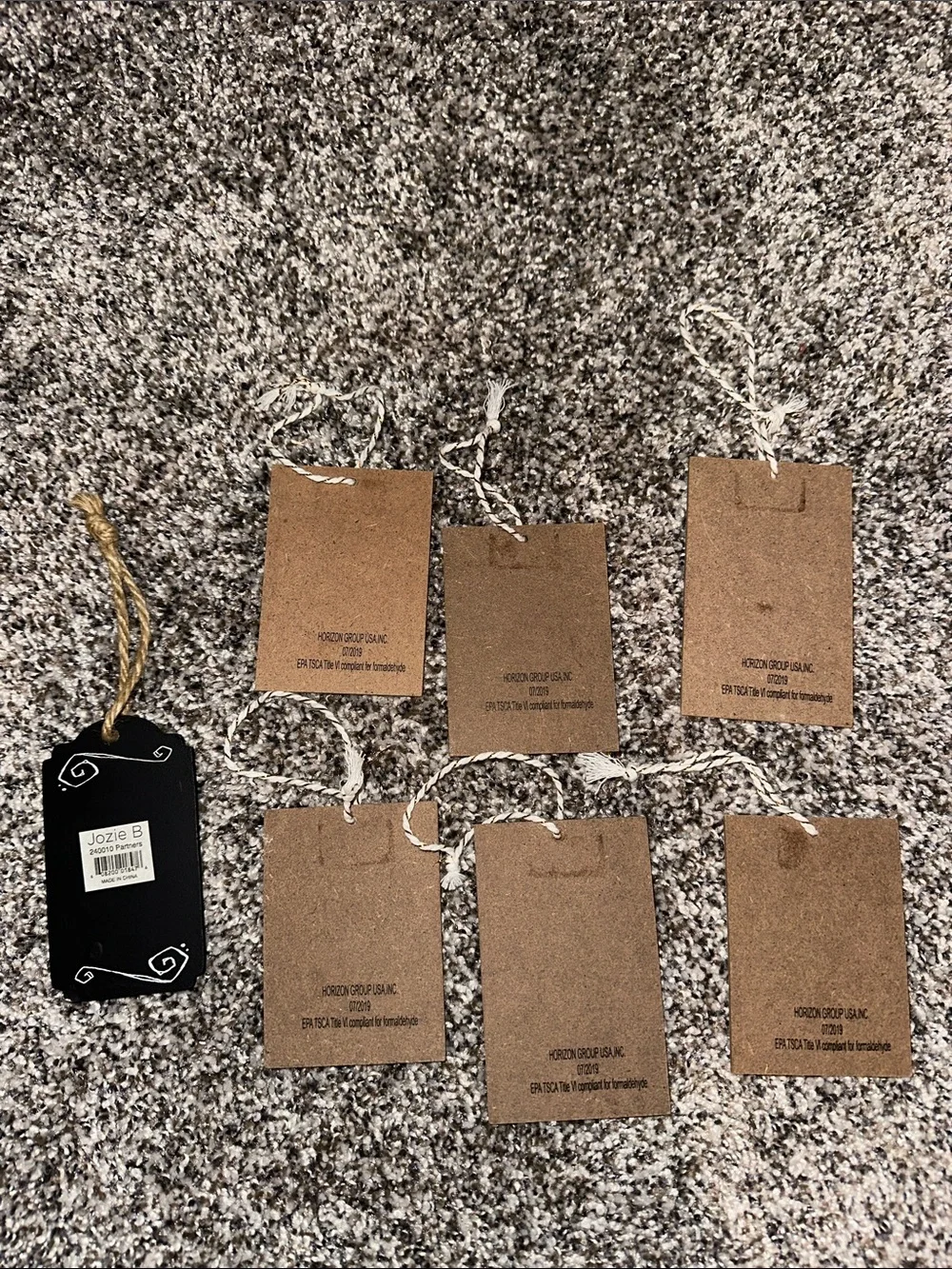 Cocktail Recipe Gift Tags or Little Ornament- Black, White & Wood-Tone Party Set